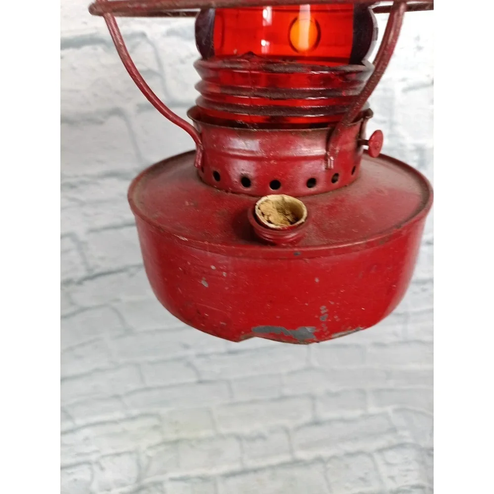 Vintage Handlan Red Railroad Lantern